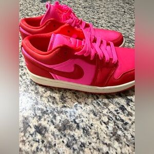 Nike Women's air jordan's Vibrant Red and Pink Sneakers